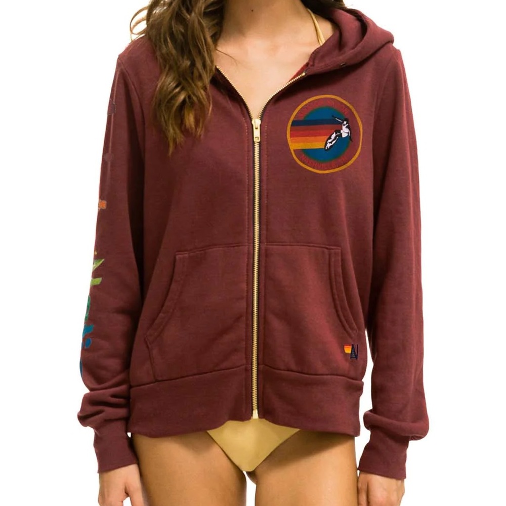 ⚡️Aviator Nation Zip Hoodie -Red